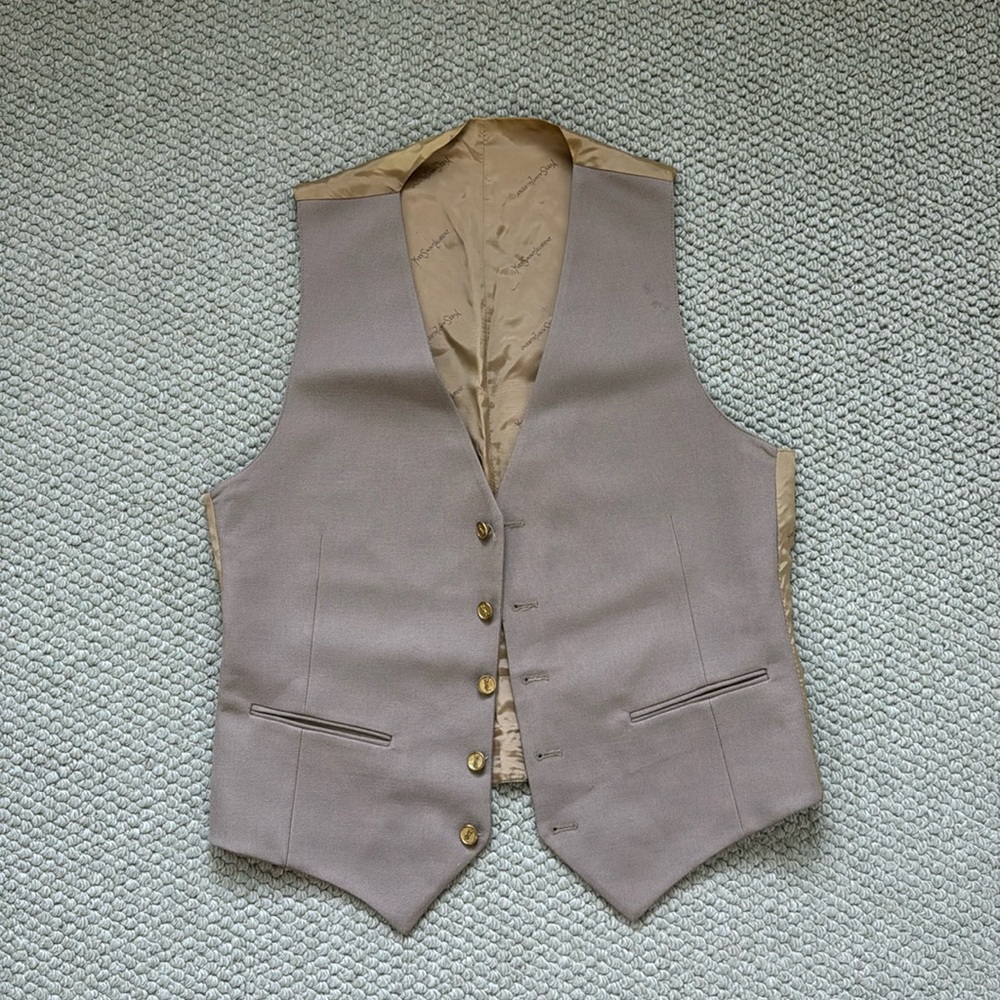 Men’s Brown Suit Vest